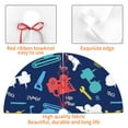 thumbnail image 6 of Kll 48" Christmas Tree Skirt Colorful Excavator Xmas Tree Skirts Mat For New Year Xmas Holiday Party Indoor Outdoor Home Decoration, 6 of 9