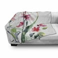 thumbnail image 3 of Floral Soft Flannel Fleece Blanket, Watercolor Pastel Toned Flourish Blooms Botanical Beauty Boho Harvest Nature Picture, Cozy Plush for Indoor and Outdoor Use, 50" x 60", Multicolor, by Ambesonne, 3 of 6