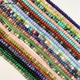 thumbnail image 4 of HOOUN 4x6mm Natural Gemstone Rondelle Spacer Loose Beads for Jewelry Making DIY 15''-37 piror amazonite-4x6mm 7.5 inches, 4 of 9
