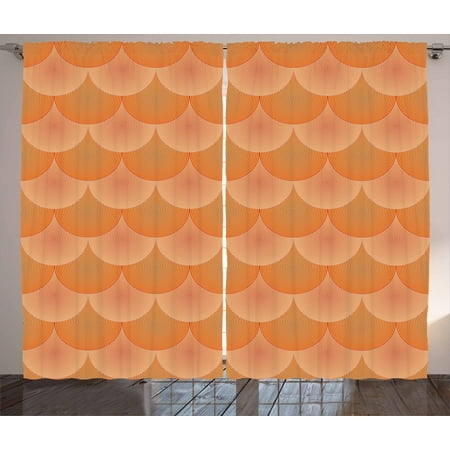 Geometric Curtains 2 Panels Set Optical Graphic Pattern With