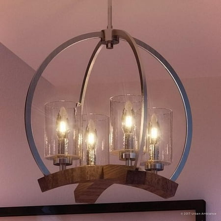 Nickel Eighteen Light Chandelier - Urban Ambiance Luxury Transitional Chandelier, Medium Size: 18.5