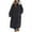 Black, variant on Hvyesh Women's Winter Long Puffer Coats Zip Up Casual Thickened Puffer Jackets Trendy Warm Outwear with Faux Fur Trim Hood