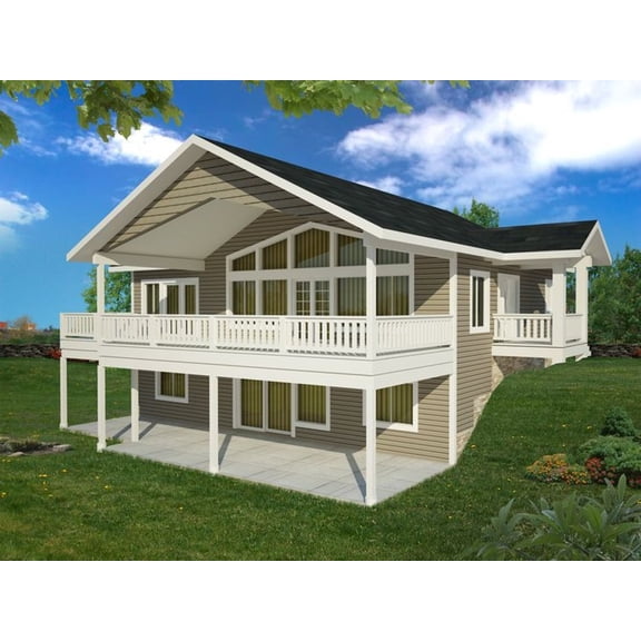 001-3535: Northwest 3 Bed, 3 Bath Luxury Home Plan, 2880 Sq Ft: Full Blueprints with License to Build by Home Plan Marketplace - Lesuto