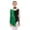 Dark Green, variant on RUNQHUI Kids Girls Figure Ice Skating Dress Long Sleeve Rhinestone Gymnastics Skirted Leotard Ballet Dancewear Orange 10