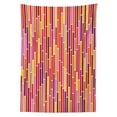 thumbnail image 3 of Ambesonne Colorful Tablecloth Rectangular Table Cover, Pink Stripes Lines, 52"x70", Multicolor, 3 of 4