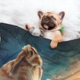 thumbnail image 3 of Naloa Starry Sky Cloud Cute Rabbit Dog Blanket, 3 Sizes Cat Blanket for Indoor Cats Large Medium Small Dog Gifts-Small, 3 of 8