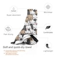 thumbnail image 5 of LNWH Seamless Cat Cartoon Pattern Sandless Beach Towel, Travel Quick-Drying Microfiber Bath Towels, 31.5"x63", 5 of 8