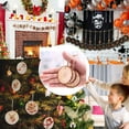 thumbnail image 5 of PULLIMORE 50 Pcs Unfinished Natural Wood Slices with Holes DIY Wood Crafts Christmas New Year Wedding Party Hanging Decorations (Dia 3.9"), 5 of 9