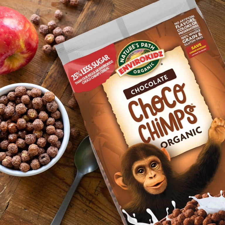 EnviroKidz Organic Choco Chimps Breakfast Cereal, 24oz Bag (pack