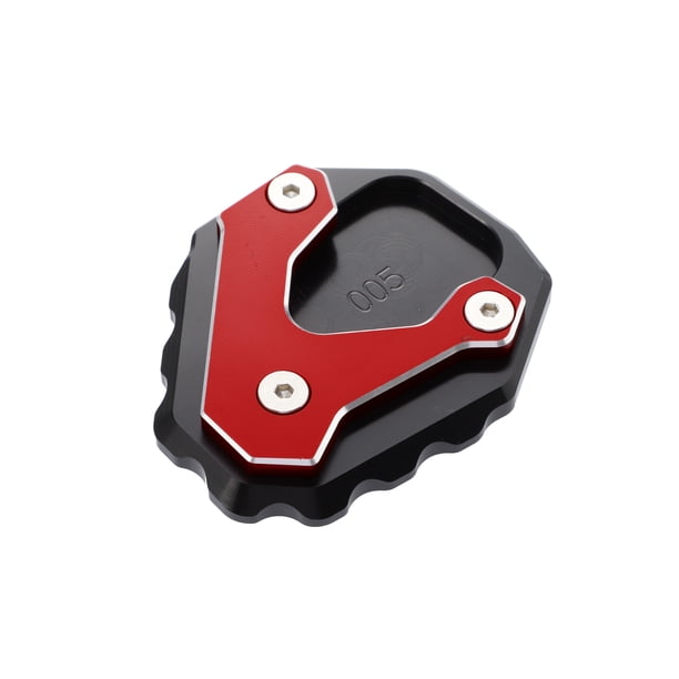 Almohadilla de soporte Unique Bargains para motocicleta Cabra Pata extensión Amplificador lateral rojo