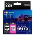 thumbnail image 1 of Cartucho de Tinta GPC Image Negro y Tricolor Compatible para HP 667 667XL, 1 of 7
