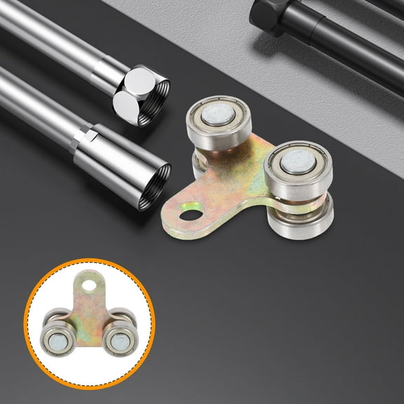 WEUVEB Folding Door Pulley Sliding Track System Golden Stainless Steel 1Pcs For Smooth Operation In Greenhouses