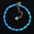 thumbnail image 2 of K-KED Women's Bracelet Amazing Sterling Silver Dipped Oval White Opal Tennis Bracelet-Coffee, 2 of 9