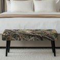 thumbnail image 5 of XYZCANDO Camouflage Long Bench Cover, Elastic Rectangular Polyester Spandex Fabric Stretch Anti Dust Slipcover for Bedroom and Hotel, 5 of 9