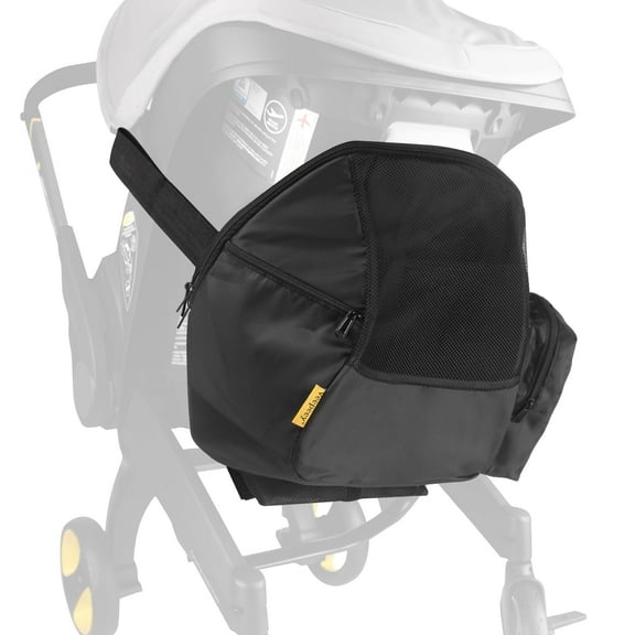PMCAF Black Travel Bag & Stroller Organizer, Compatible with Doona Infant Car Seat, Diaper Bag for Travel, Stroller Storage Bag