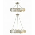 thumbnail image 6 of Crystorama Broche 6 Light Antique Silver Ceiling Mount - 24"W x 5"H x 24"D, 6 of 7