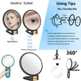 thumbnail image 3 of EASTIN Magnifying Mirror Hand Held Mirror with 30x Magnification Dual-Sided Makeup Mirror for Travel Adjustable Portable Beauty Tool, 3 of 7