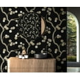 thumbnail image 2 of NextWall Ebony & Gold Woodland Whimsy Peel and Stick Wallpaper - 20.9 in. W x 18 ft. L Roll, 2 of 7
