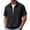 Black # Mens Shirts, variant on Vetsdori Mens Short Sleeve Shirts Fashion Pullover Outdoor Plain Casual Collar Tops for Men Summer