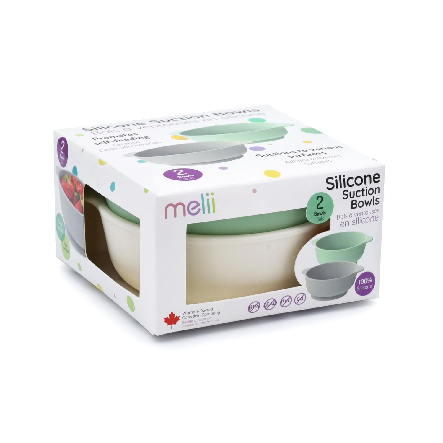 Silicone Suction Bowls- 2pk, Bowls