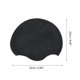 thumbnail image 4 of Gorro de natación geométrico impermeable de silicona negro de 1 pieza, 4 of 5