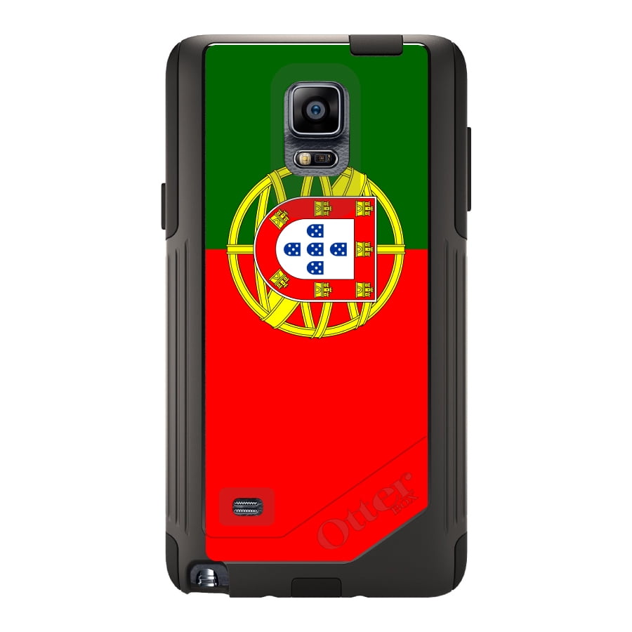 CUSTOM Black OtterBox Commuter Series Case for Samsung Galaxy Note 4 Portugal...