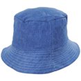 thumbnail image 3 of Quentin Reversible Patchwork Denim Bucket Hat - M - Denim Blue, 3 of 4
