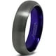 Tungsten Wedding Band Ring 6mm for Men Women Purple Black Gunmetal Domed Brushed Polished Lifetime Guarantee – image 1 sur 4