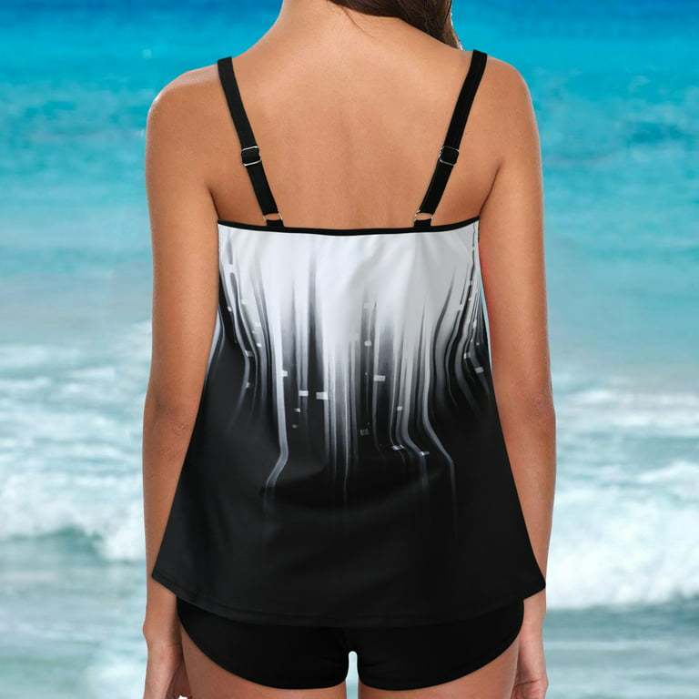 Plus Size Swim Tops For Women Rotita Swimsuits Women Tankini Swim Skirt Suit Swimwear Adjustable Straps -