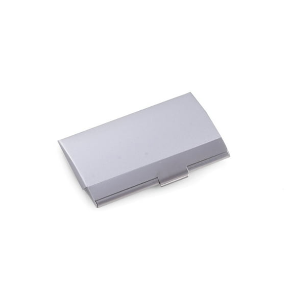 Stainless Steel Business Card Case with Brushed Finish.