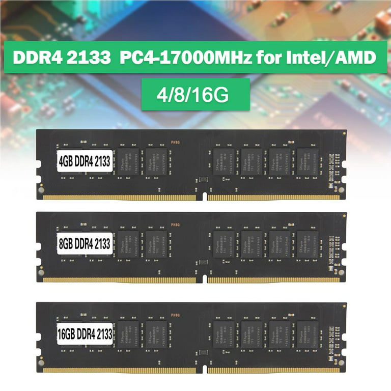 DDR4 RAM Memory 4GB 8GB 16GB 2133MHz Desktop DIMM BGA Memory 1.2V