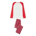 thumbnail image 6 of Christmas Pajamas for Family, Long Sleeve Elf Print Tops + Plaid Pants Set Sleepwear Loungewear, 6 of 10