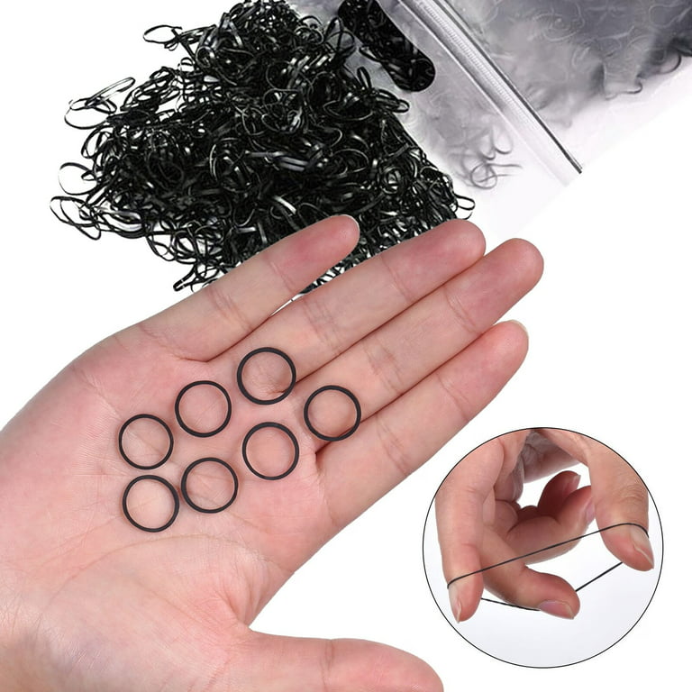 500 Pcs Mini Rubber Bands Soft Elastic Bands, Small Tiny Rubber Bands for  Kids Hair, Ponytails