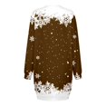 thumbnail image 3 of Vestidos Elegantes Para Mujer Vestido Cómodo Con Estampado de Feliz Navidad Para Mujer Sudadera Con Capucha de Manga Larga Vestidos Midi de Manga Larga Con Bolsillos, 3 of 3