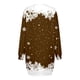 thumbnail image 3 of Vestidos Elegantes Para Mujer Vestido Cómodo Con Estampado de Feliz Navidad Para Mujer Sudadera Con Capucha de Manga Larga Vestidos Midi de Manga Larga Con Bolsillos, 3 of 3