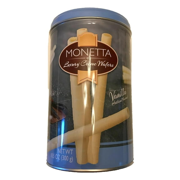 Monetta Luxury Creme Filled Wafer Rolls - Vanilla