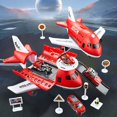 thumbnail image 1 of Estbridge Liquidation de Noël Rangement d'Aéronefs Piste Ensemble de Jeu Avion et Voiture Multifonction Jouet avec Modélisation Réaliste - Ensemble de Jeu de Rôle Aéroport Interactif pour Enfants - Comprend 1 Avion 4, 1 of 6