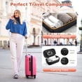 thumbnail image 5 of Vaporizador de ropa portátil plegable de 1000 W y 20 segundos de calentamiento rápido con cepillo y vaso medidor, vaporizador de ropa, quita arrugas y bolsa de almacenamiento para casa, oficina y via, 5 of 5