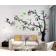 thumbnail image 5 of Foto pegatinas de pared de árboles-118-versión derecha-negro + hojas verde oscuro pequeñas Adepaton MZQ-0642-4, 5 of 6
