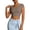 Brown-workout tops for women, variant on Womens Workout Shirt Stretch Short Sleeve Ribbed Yoga Crop Tops Strappy Cross Back Runched Athletic Shirts