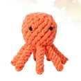 thumbnail image 2 of Juguete mordedor divertido para perros, cuerda de algodón, pulpo, juguete para rechinar los dientes, juguete creativo para gatos y perros (naranja), 2 of 7