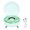 Green, variant on Cute Seashell Bluetooth Speaker Desk LED Night Light 1200mAh Battery Stereo Loudspeaker Portable Audio Green, Dimensions 5.12 x 5.12 x 2.76 in / 13 x 13 x 7 cm