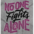 thumbnail image 2 of No One Fights Alone Breast Cancer Womens Plus Size Graphic Zipper Hoodie Brisco Brands 4X, 2 of 5