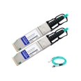 thumbnail image 4 of AddOn - 40GBase-AOC direct attach cable - TAA Compliant - QSFP+ to QSFP+ - 20 m - fiber optic - active, 4 of 9