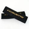 Corvette Seatbelt Harness Pad : 2005-2013 C6 (Black with