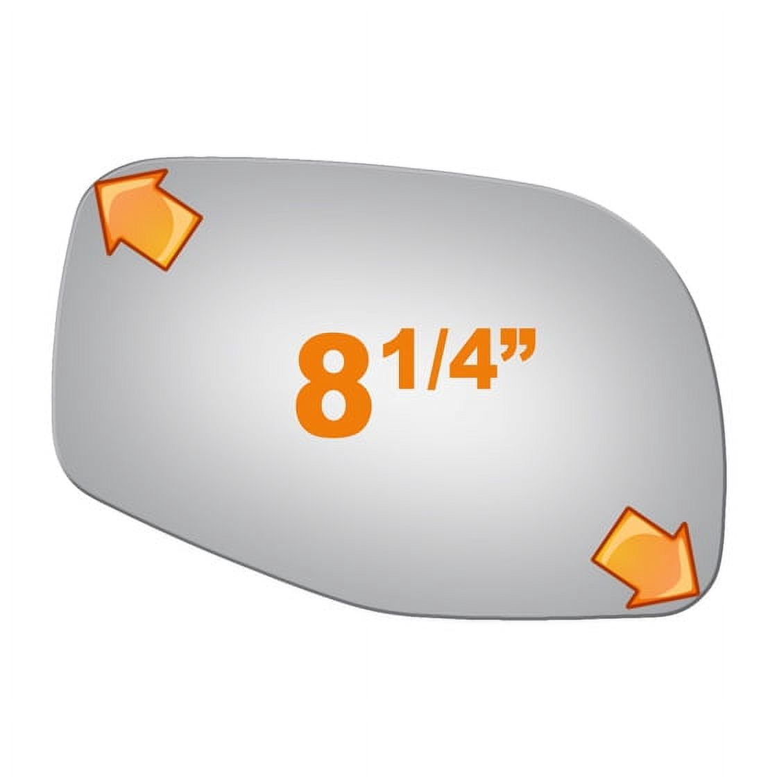 Burco Side View Mirror Replacement Glass - Clear Glass - 3737
