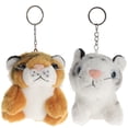 thumbnail image 1 of 2pcs Adorable Plush Pendants Bag Pendants Tiger Shape Dolls Hanging Pendants, 1 of 9