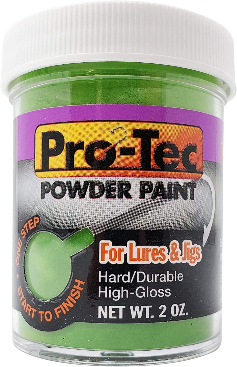 Pro-Tec Jigs and Lures Powder Paint, Jig Head Fishing Paint, Fishing Lure Paint Baby Bass Green