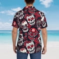 thumbnail image 5 of Men's Funky Hawaiian Shirt Short Sleeve Button Down Shirts Beach Party Holiday, 5 of 8