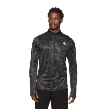 Reebok Mens Trail Quarter-Zip Active Pullover Sweatshirt, Sizes S-3XL